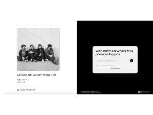 Bandsintown - pré-venda de ingressos 1