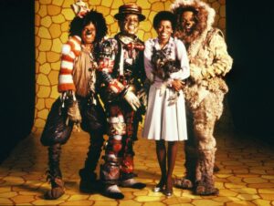 Michael Jackson, Nipsey Russell, Diana Ross e Ted Ross participaram de The Wiz, filme com trilha sonora de Quincy Jones