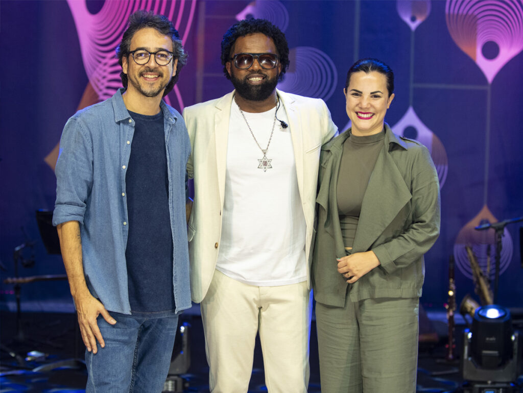 Afonso Carvalho, Xande de Pilares e Carolina Duttra (Foto: W. Possato) Beth Carvalho