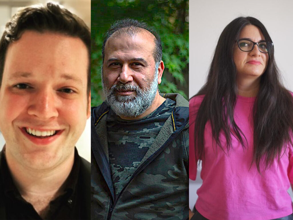 Brendan Gaffney, Engin Akinci e Francisca Sandoval