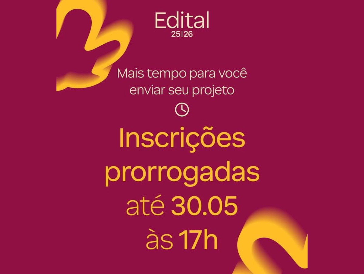 Edital Natura Musical 2025:2026 prorroga final de inscrições para 30 de maio