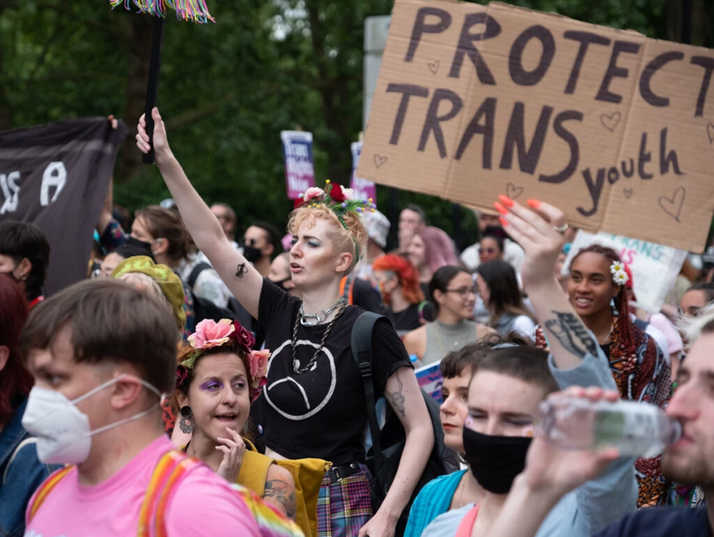 Manifestação direitos trans (Crédito: Ehimetalor Akhere Unuabona)