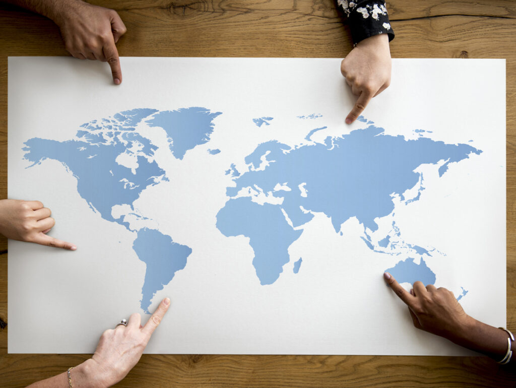 Mapa do mundo - Billboard Global Power Players