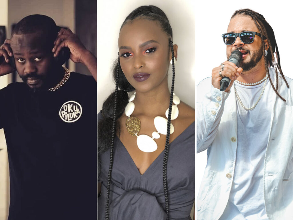 Eugênio Mateus, Ana Paula Paulino e Pugah (Crédito: Divulgação)