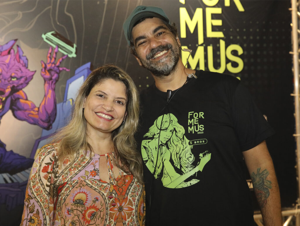 Simone Marçal e Daniel Morelo, do Formemus (Crédito: Cláudio Postay)