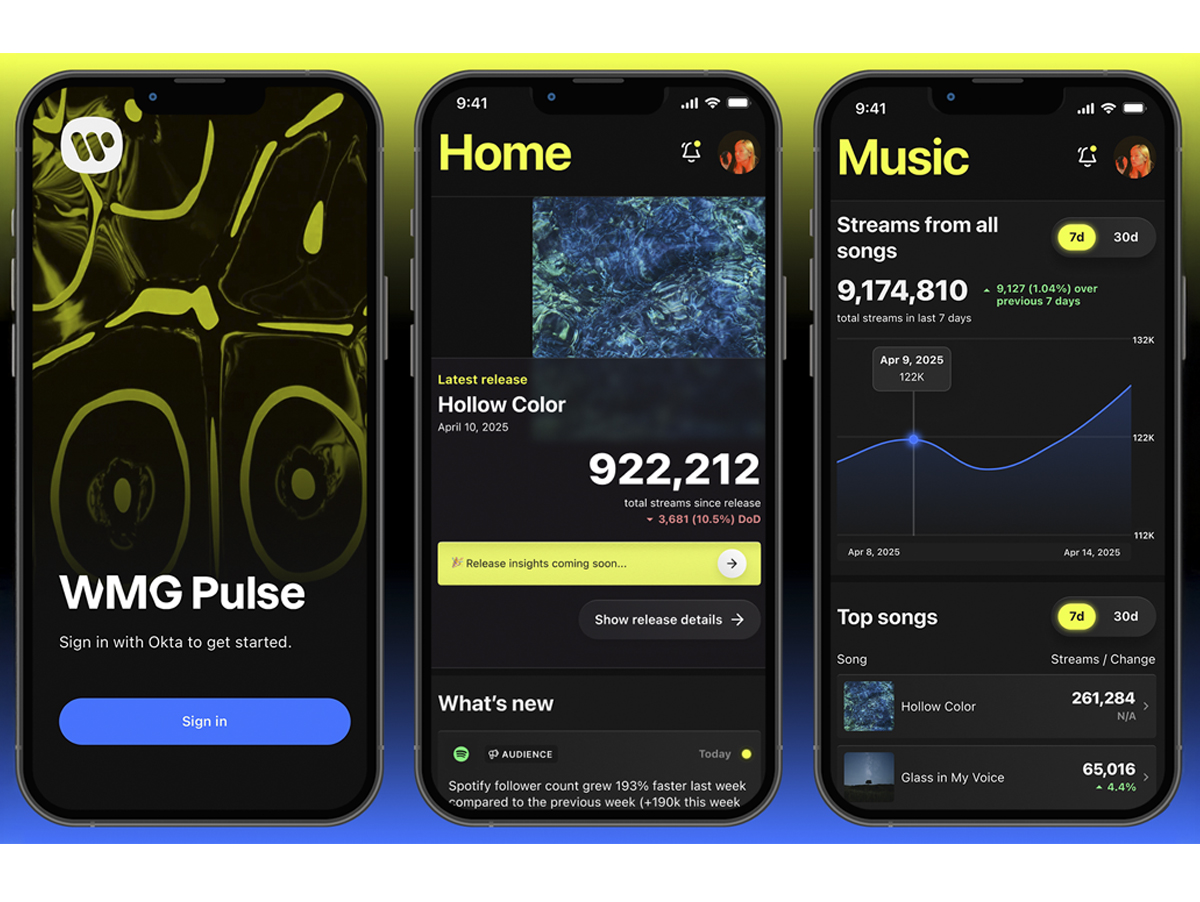 Warner lança app WMG Pulse (Crédito: Divulgação)