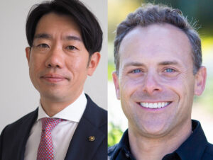 Yusuke 'Scott' Sugino, Presidente e CEO da Yamaha Music Innovations, e Andrew Kahn, líder do fundo (Crédito: Divulgação)