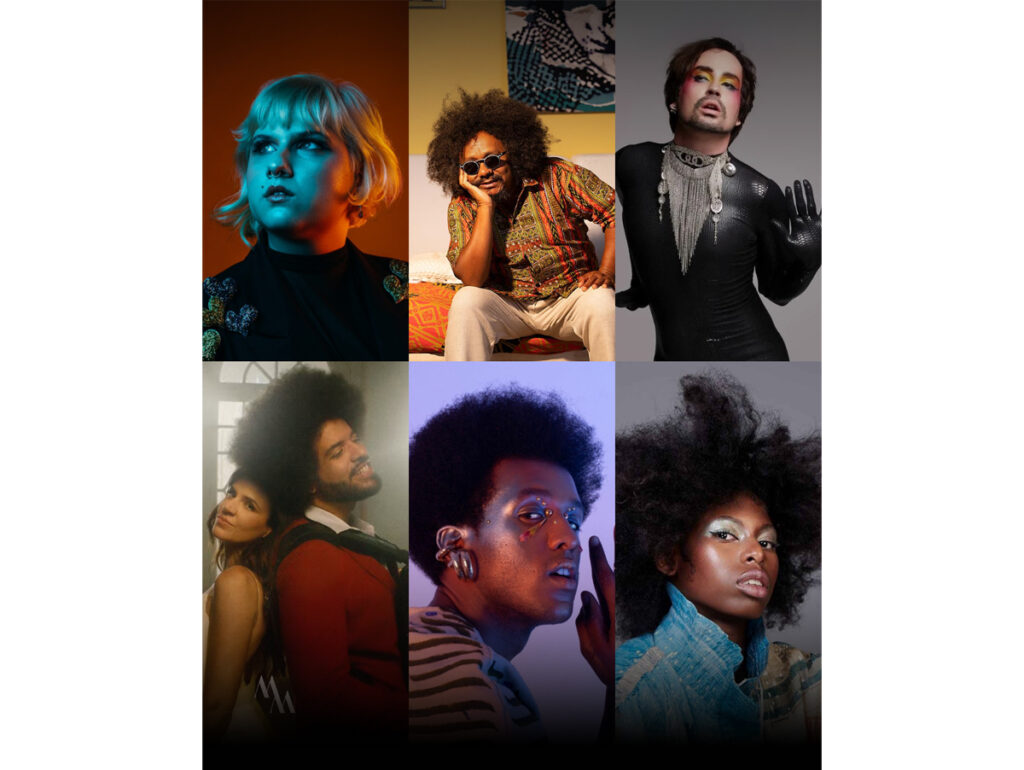 Artistas selecionados para Te Vejo no Palco são Bruna Alimonda, Chico César & Nova Orqustra, Johnny Hooker, Mariana Aydar & Mestrinho, Martte e MC Soffia (Crédito: Divulgação)