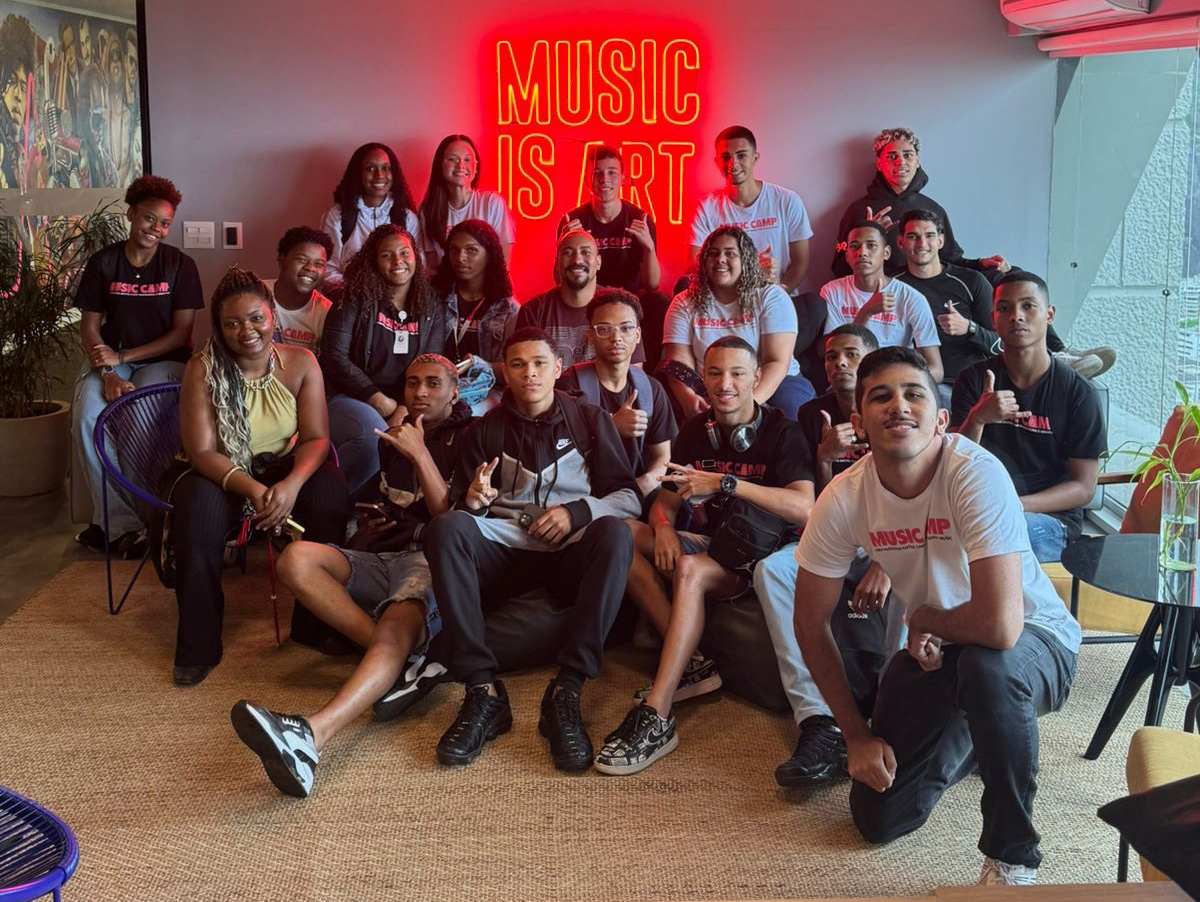 Formandos do 1º Ciclo do Projeto Music Camp, Sony Music e Camp Mangueira