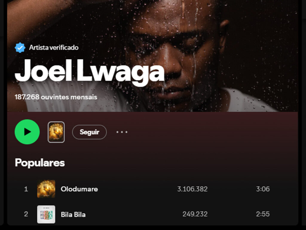 Joel Lwaga no Spotify - onerpm