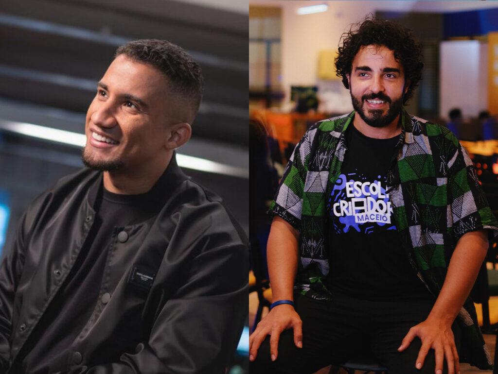 Konrad Dantas, CEO da Kondzilla, e João Vitor Caires, diretor-executivo do Instituto Kondzilla (Crédito: Divulgação)