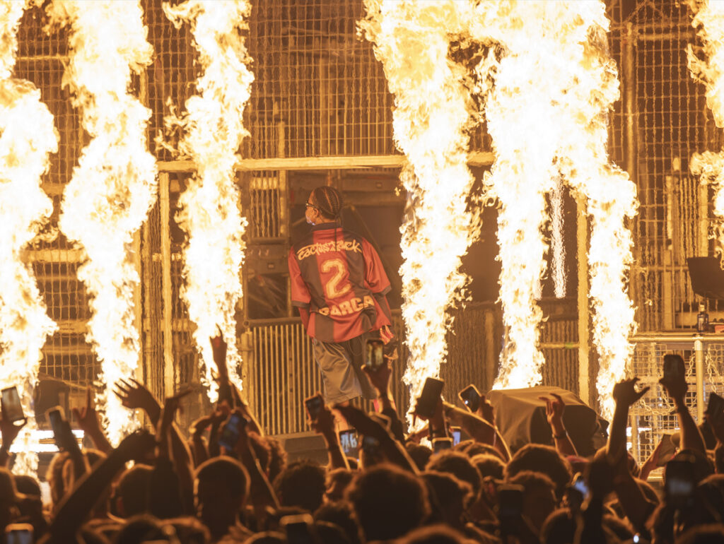 Travis Scott em show promovido pelo Spotify (Crédito: Divulgação)