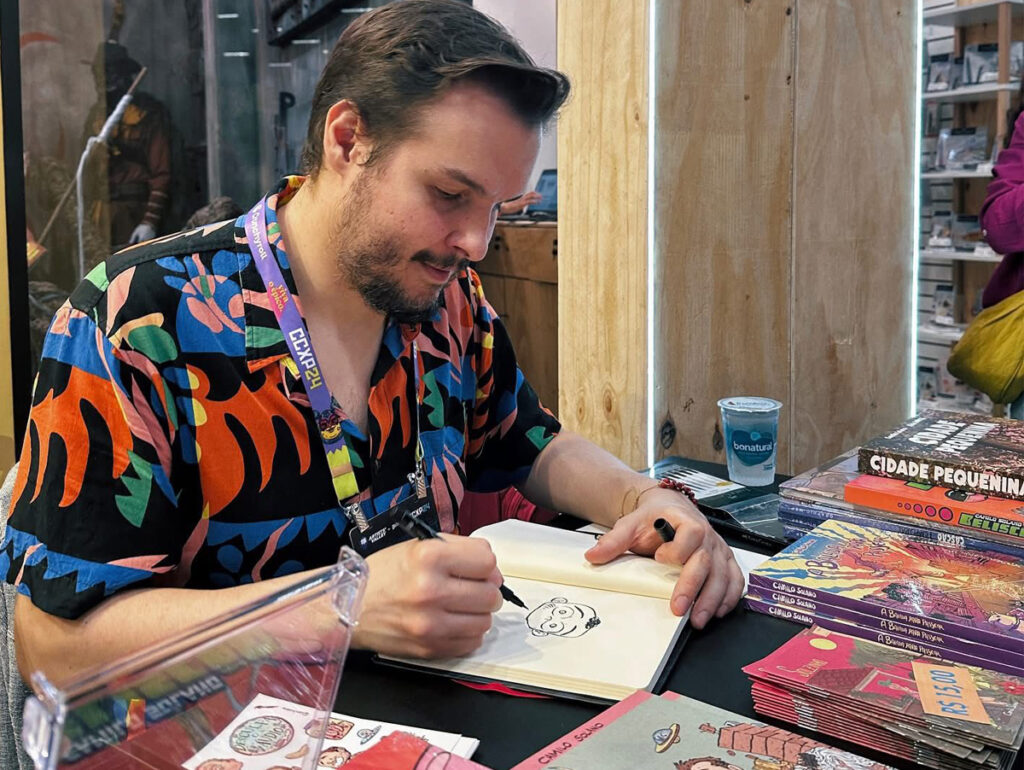 Camilo Solano autografa na CCXP 24