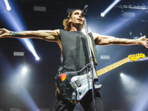 Gavin Rossdale, vocalista do Bush (Crédito: Vinícius Caricatte) rock