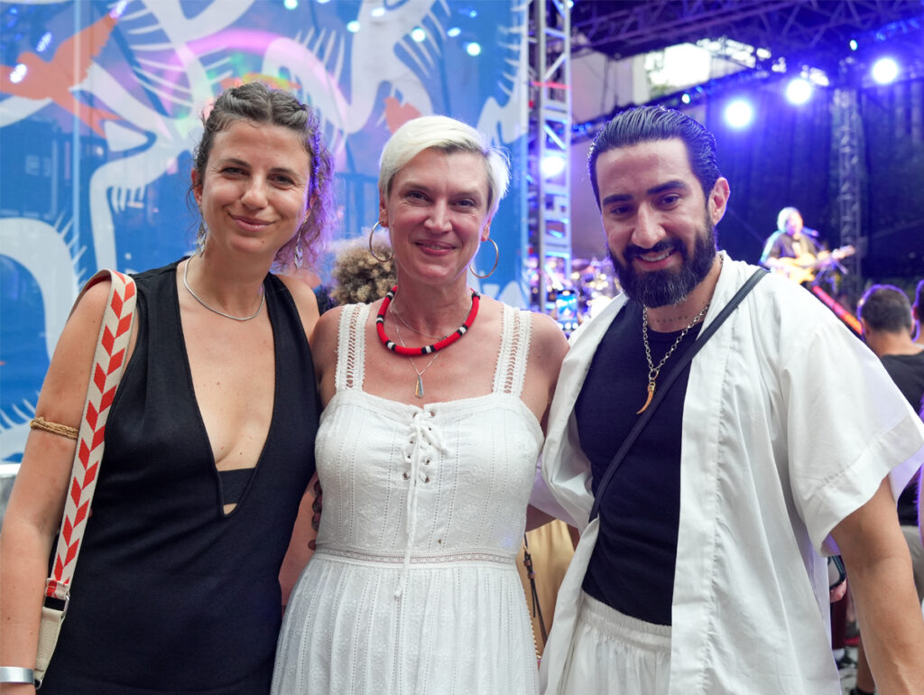 Heloisa Aidar e Fernando Dourado, da BOA Música, e Jordana Leigh, vice-presidente de programação do Lincoln Center, em Nova York