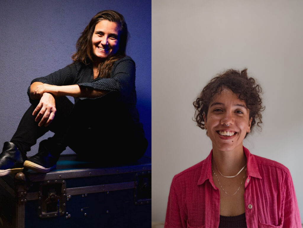 Andrea Franco, CEO da XIRÊ e empresária da cantora Rachel Reis, e Gabriela Pompermayer, Head de Talentos e Cultura da Let's GIG