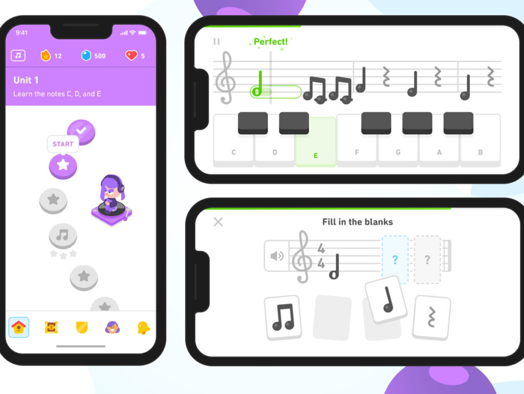 Curso de música do Duolingo