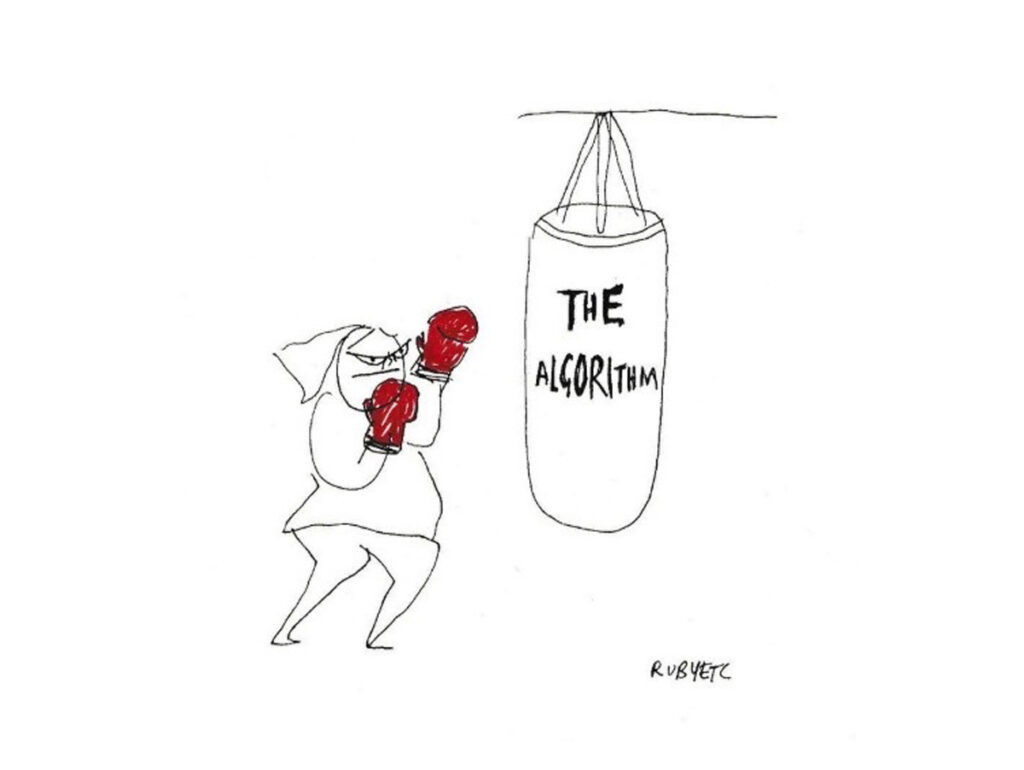Criatividade vs Algoritmo. The Algorithm. Foto: Rubyetc