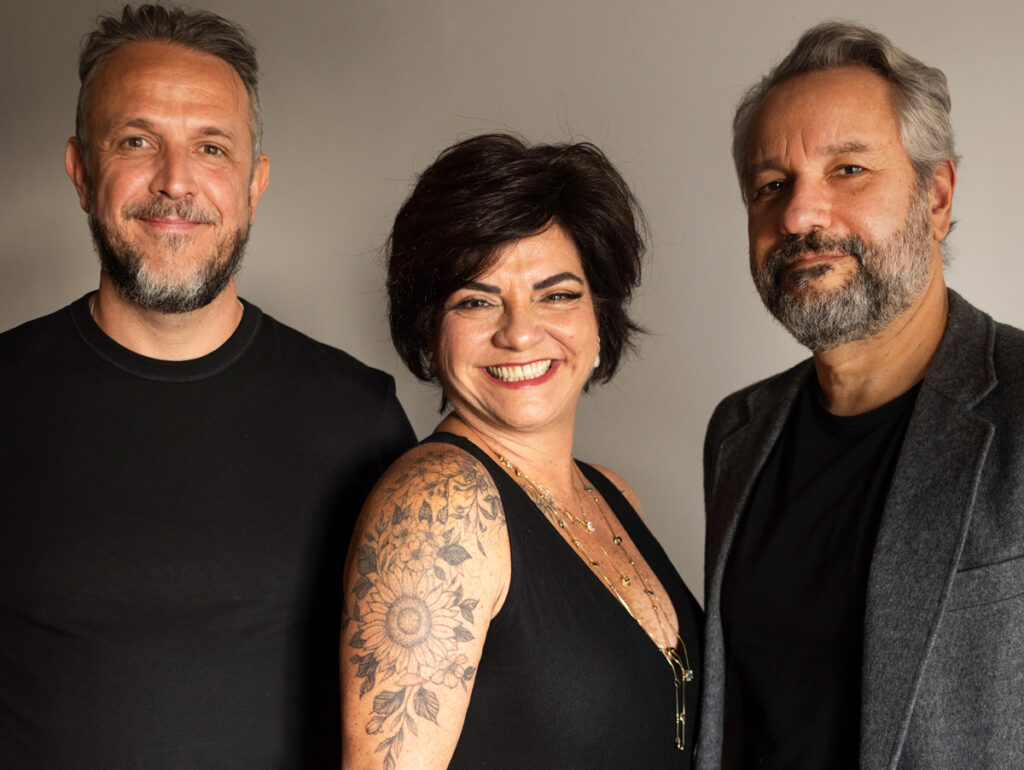 Markus Castanheira, Paula Melo e Nando Machado - Crédito Marcos Hermes