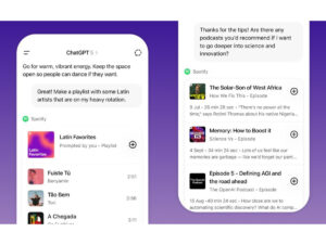 ChatGPT e Spotify anunciam integração (Crédito: Divulgação)