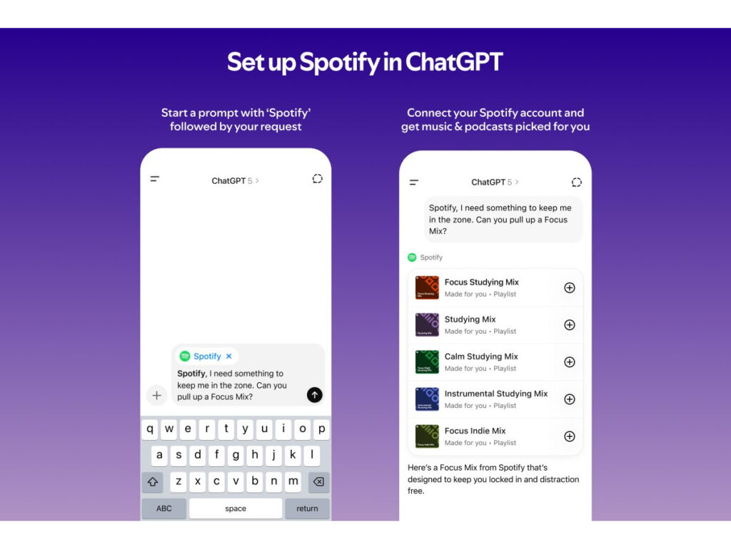 Como fazer a integração entre Spotify e ChatGPT
