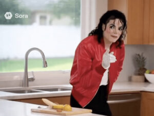 Deepfake de Michael Jackson criado com o Sora