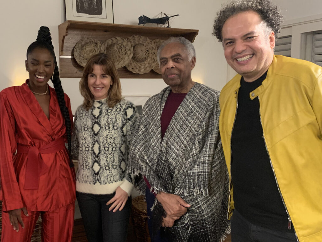 IZA, Fabiane Costa, Gilberto Gil e Zé Ricardo