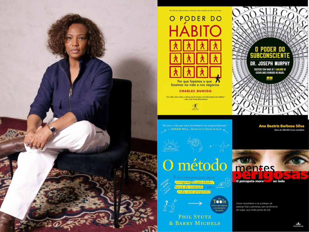 Eliane Dias (Boogie Naipe) aposta em livros sobre autoconhecimento, disciplina e saúde emocional.