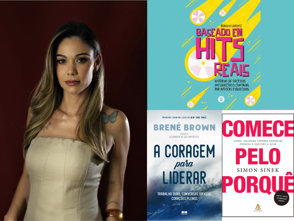Kamilla Fialho (K2L) indica livros sobre liderança, propósito e bastidores reais da indústria musical.