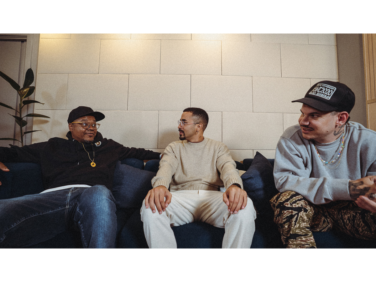 Xis, Emerson Santos, CEO e Fundador da ODR Music, e Tuti Camargo, Diretor da ODR Music - Crédito Cleyton Silva