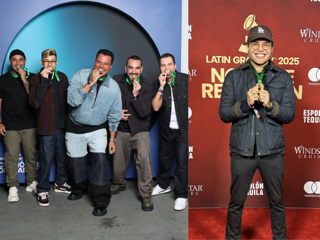 Artistas indicados recebem medalha no Latin Grammy 2025, RIAA