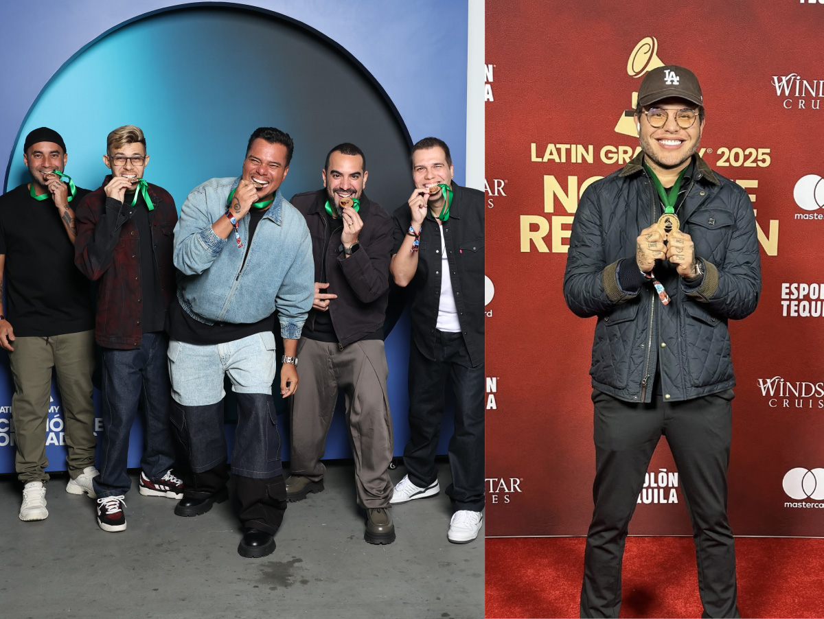 Artistas indicados recebem medalha no Latin Grammy 2025