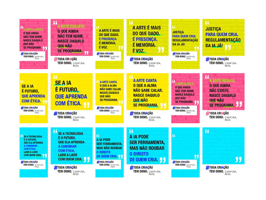 Campanha Toda criação tem dono busca conscientizar sobre IA na música