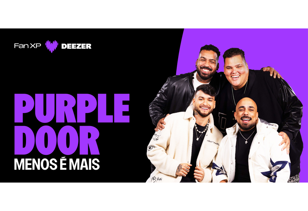 Deezer realiza nova edição do Purple Door com Menos é Mais