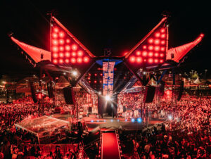 Palco da turnê No Pelo 360, de Hugo e Guilherme