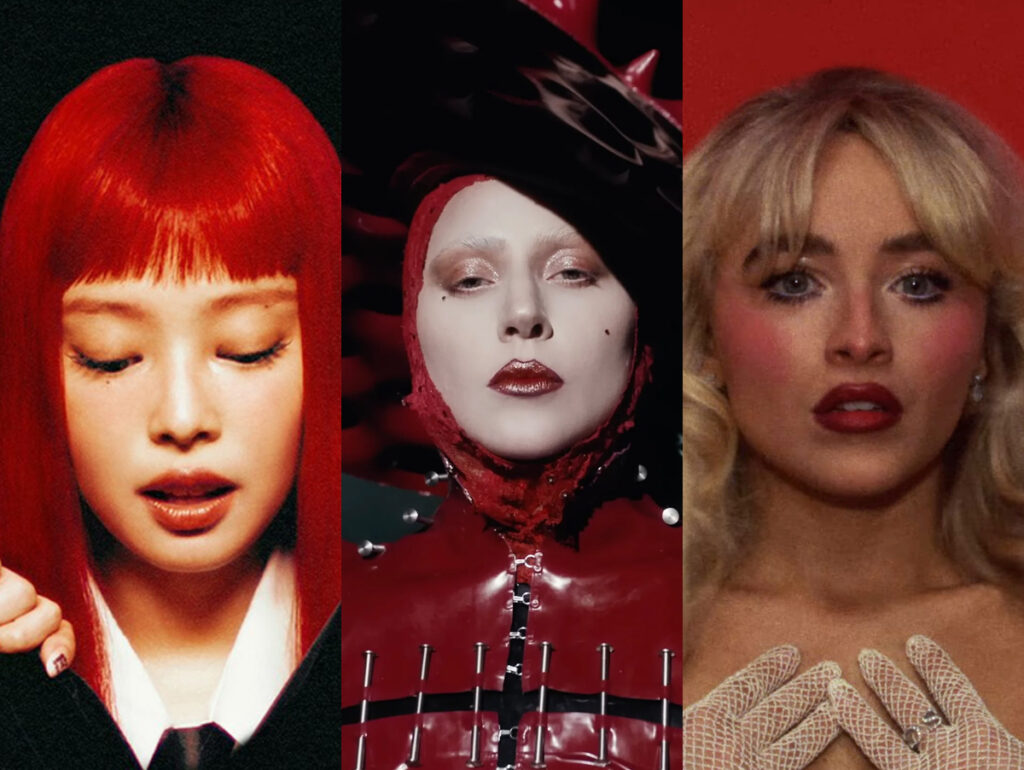 Jennie, Lady Gaga e Sabrina Carpenter estão entre os clipes de destaque do ano, segundo a Vevo