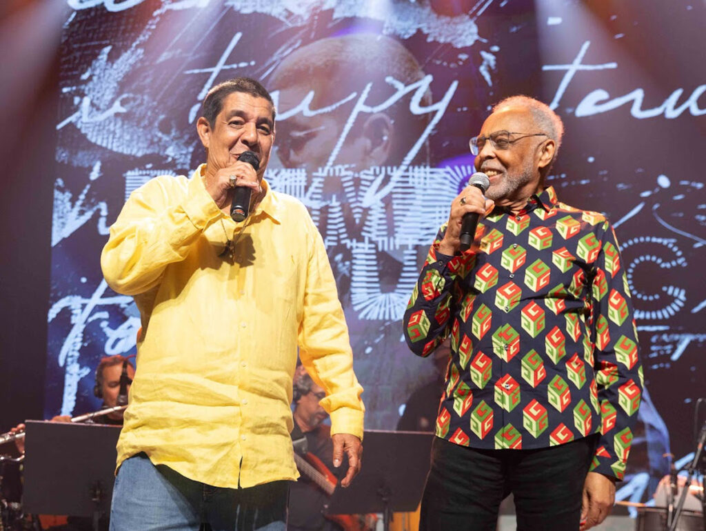 Zeca Pagodinho e Gilberto Gil no Prêmio UBC 2025