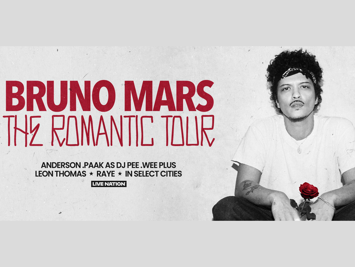 Bruno Mars quebra recordes com a The Romantic Tour
