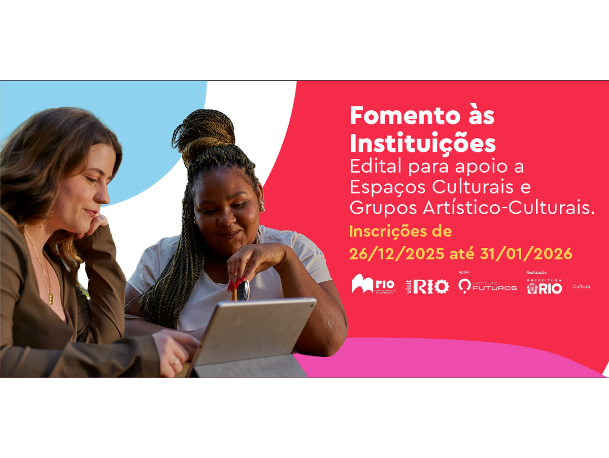 Edital de fomento às instituições da Prefeitura do Rio
