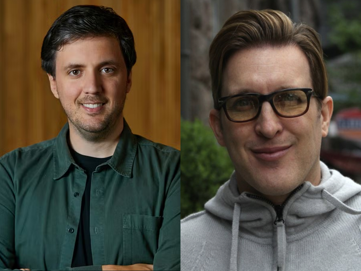 Pepeu Correa, CEO da 30e, e Beno, empresário do System of a Down