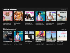 Playlists de treino crescem no Spotify