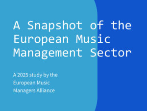 EMMA lança estudo sobre empresariamento artístico