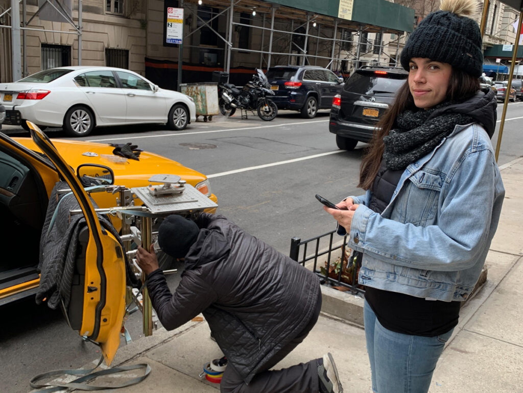 Gravação de clipe em Nova York