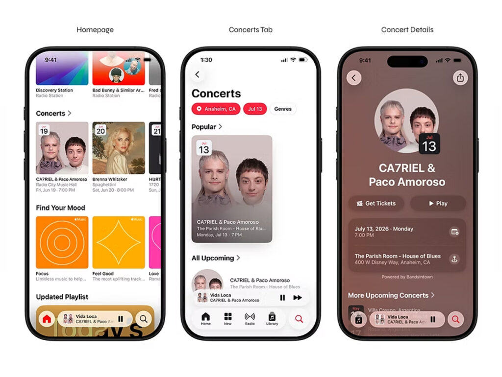 Apple Music fecha parceria com Bandsintown