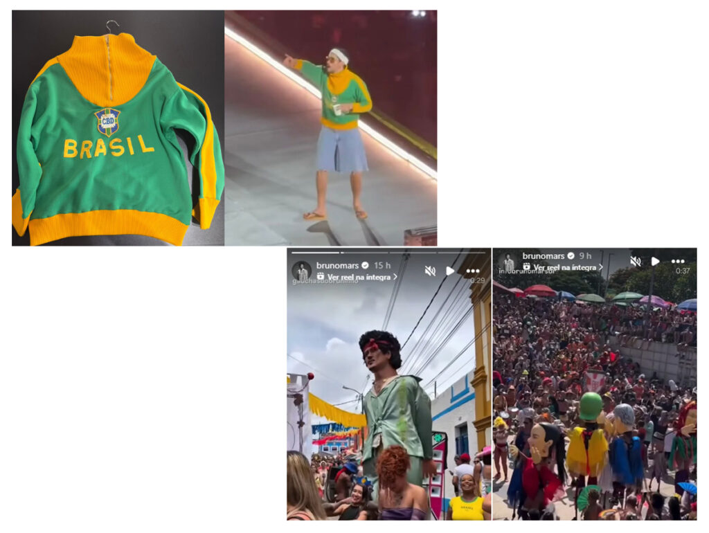 Artistas como Bad Bunny e Bruno Mars criam relacao com publico do Brasil