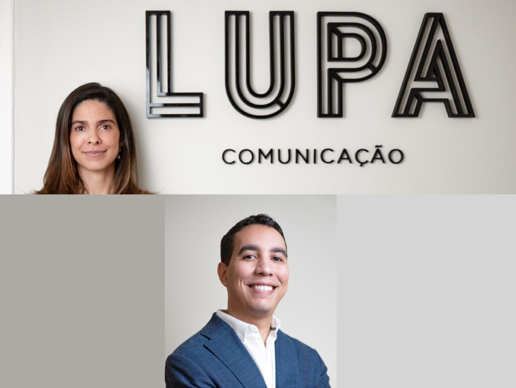 Luisi Valadão, CEO da Lupa Comunicação e Pedro Franco, Diretor de Comunicação Institucional da Lupa e responsável pelo atendimento do Grupo Sony Music Brasil