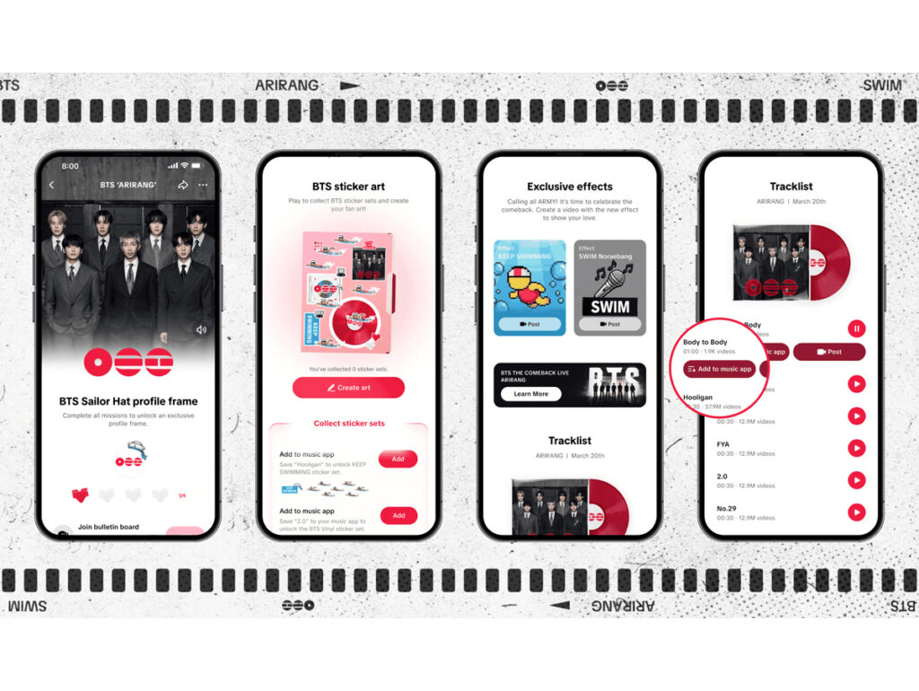 Ação do BTS com o TikTok