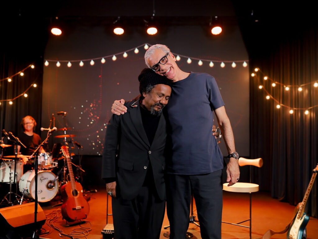 Chico César e Celso Fonseca em programa da UBC (Crédito: Adielison Duarte)