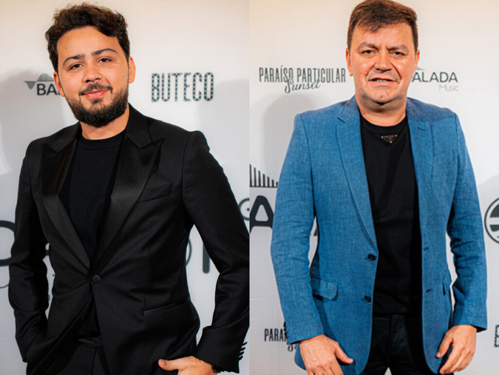 Felipe e Diassis Marques, sócios do Grupo FazMídia e empresários do Calcinha Preta (Crédito: Divulgação)