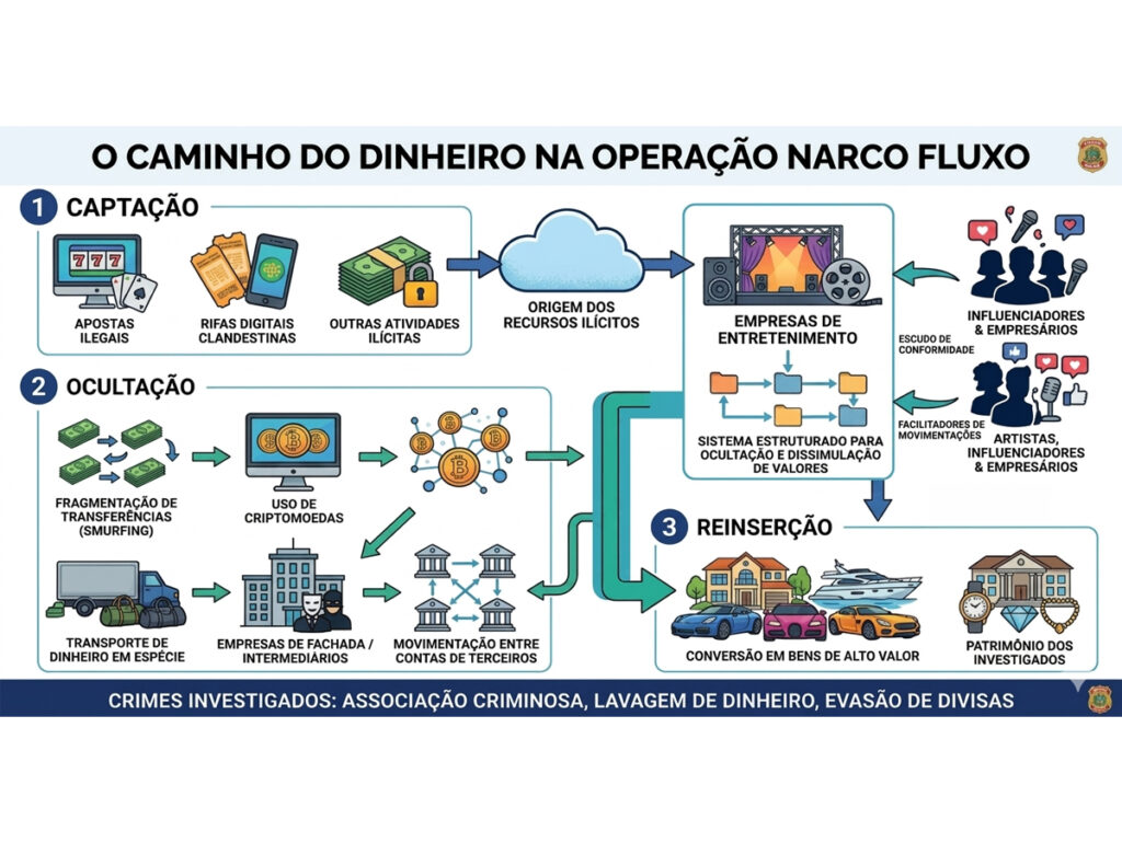 O caminho do dinheiro na operação Narco Fluxo, funk,